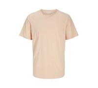 JACK & JONES Men's Jjebasher Tee O-Neck SS Noos T-Shirt, Peach Parfait, M