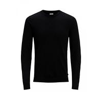 Jack & Jones Men's Jjebasic Knit Crew Neck Noos Jumper, Black, M UK
