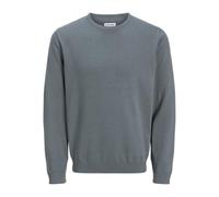 JACK & JONES Men's Jjebasic Knit Crew Neck Noos, Stormy Weather, L