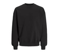 JACK & JONES Men's Jjebasic Sweat Crew Neck Noos Ps Hooded Sweatshirt, Black, 3XL