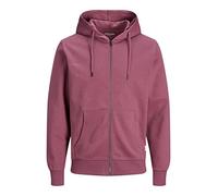 JACK&JONES Men's JJEBASIC Sweat Zip Hood NOOS Jacket, Hawthorn Rose, S