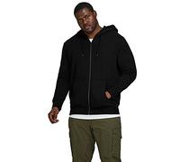 Jack & Jones Men's JJEBASIC SWEAT ZIP HOOD NOOS PS, Black, XXL UK