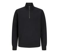 JACK & JONES Mens Jjebradley Sweat Half Zip Noos Jnr, Black, 152 UK