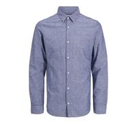 JACK & JONES Men's Jjebreeze Shirt Ls Sn, Faded Denim, L