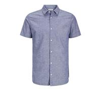 JACK & JONES Men's Jjebreeze Shirt Ss Sn, Faded Denim, L