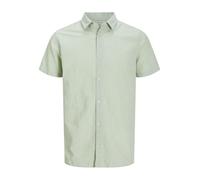 JACK & JONES Men's Jjebreeze Shirt Ss Sn Short-Sleeved, Iceberg Green, L