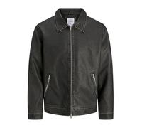 JACK & JONES Men's Jjecasablanca Pu Jacket Noos, Black, XL, black, x_l