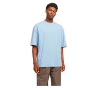 JACK & JONES Men's Jjecharge Tee O-Neck Noos T-Shirt, Chambray Blue, L