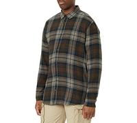 JACK&JONES Men's JJECLASSIC Check Shirt L/S AU22 SN, Black Coffee/Fit:Slim FIT, M