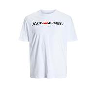 Jack & Jones Men's Jjecorp Logo Tee SS Crew Neck Noos Ps T-Shirt, White, 2XL