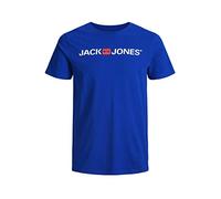 JACK & JONES Men's JJECORP Logo TEE SS Crew Neck, Surf the Web/Reg, 2XL