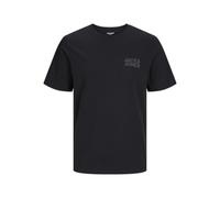 JACK & JONES Men's Jjecorp Logo Tee SS O-Neck Noos T-Shirt, Black/Detail:Small Print/Black, XL