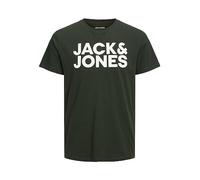 JACK & JONES Men's Jjecorp Logo Tee SS O-Neck Noos T-Shirt, Mountain View/Fit:Slim/Large Print, M