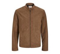 JACK & JONES Men's Jjedylan Clean Faux Suede Jacket Noos Leather, Cognac, XL