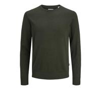 JACK & JONES Men's Jjeemil Knit Crew Neck Noos, Green (Duffel Bag), L