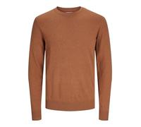 JACK & JONES Men's Jjeemil Knit Crew Neck Noos Jumper, Mocha Bisque, S