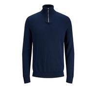 JACK & JONES Mens Jjeemil Knit Half Zip Pullover Sweater, Navy Blazer, XXL UK