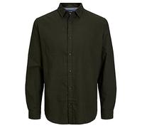 JACK & JONES Men's Jjegingham Twill Shirt L/S Noos, Rosin/Detail:/Solid/Slim Fit, L