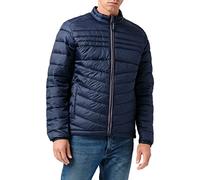Jack & Jones Men's Jjehero Puffer Collar Noos Jacket, Navy Blazer/Detail:contrast Zip, M UK