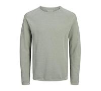 JACK & JONES Men's Jjehill Knit Crew Neck Noos Jumper, Iceberg Green/Detail:Twist, L