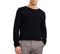 JACK & JONES Mens JJEHILL Knit Crew Neck NOOS Pullover Sweater, Black, L