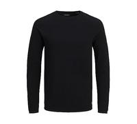 JACK & JONES Mens JJEHILL Knit Crew Neck NOOS Pullover Sweater, Black, S