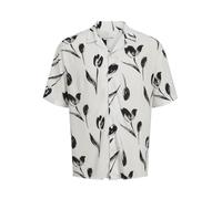 Jack & Jones Men's Jjejeff Charge Resort Shirt Ss Sn Short Sleeve Shirt, Cloud Dancer, XXL