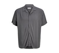 JACK & JONES Men's Jjejeff Solid Resort Shirt S/S Sn Pls Short Sleeve Shirt, Castlerock, 3XL