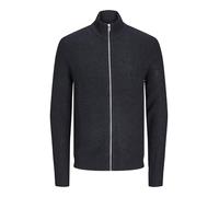 JACK & JONES Men's Jjelewis Knit Cardigan Sn Sweater, Navy Blazer/Detail:Twisted W. Black, S