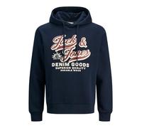JACK & JONES Men's Jjelogo Sweat Hood 2 Col Aw25 Noos Jnr, Sky captain, 128