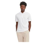 JACK & JONES Men's Jjemac Zip Ss Polo Sn Sweat Shorts, White, L