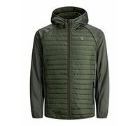 JACK & JONES Men's Jjemulti Quilted Jacket Noos, Forest Night, S