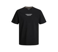 JACK & JONES Mens Jjenoa Tee Crew Neck Noos T-Shirt, Black, XL UK