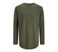 Jack & Jones Men's JJENOA TEE O-NECK LS NOOS Langarmshirt, Forest Night/Fit:Relaxed, XXL