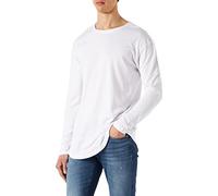 Jack & Jones Men's JJENOA TEE O-NECK LS NOOS Langarmshirt, White/Fit:Relaxed, L