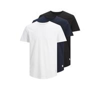 JACK & JONES Men's Jjenoa Tee Ss Crew Neck 3pk Mp T-Shirt (Pack of 3)