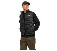 JACK & JONES Men's Jjenoah Body Warmer Collar Sn Vest, Black, M