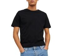 Jack & Jones Men's Jjeorganic Basic Tee O-neck Noos T Shirt, Black (Black Detail: Slim), L UK