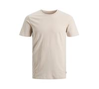 JACK & JONES Mens Jjeorganic Basic Tee O-Neck Noos T-Shirt, Moonbeam/Detail: Slim, L UK