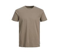JACK & JONES Male T-Shirt Plain Crew Neck T-Shirt, Falcon, L