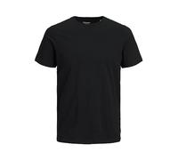 Jack & Jones Men's Jjeorganic Basic Tee Ss O-Neck Noos T-Shirt, Black (Black Detail: Slim), X-Large