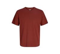Jack & Jones Men's Jjeorganic Basic Tee SS O-Neck Noos T-Shirt, Fired Brick, XL