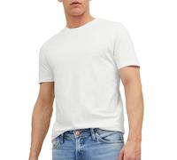 Jack & Jones Men's Jjeorganic Basic Tee Ss O-Neck Noos T-Shirt, White (Weiß), X-Large