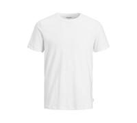 JACK & JONES Men's JJEORGANIC Basic TEE SS O-Neck NOOS, White/Detail: Slim, XS