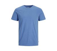 JACK & JONES Men's Jjeorganic Tee SS O-Neck Noos T-Shirt, French Blue/Detail: Melange, L