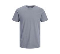 JACK & JONES Men's Jjeorganic Tee SS O-Neck Noos T-Shirt, Flint Stone/Detail: Melange, L