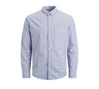 Jack & Jones Men's Jjeoxford L/S S21 Noos Shirt, Cashmere Blue/Fit: Slim Fit., XXL UK