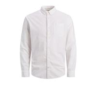Jack & Jones Mens Jjeoxford L/S S21 Ps Noos Shirt, White, 5XL Plus UK