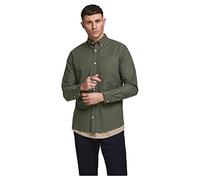 JACK & JONES Men's Jjeoxford Shirt L/S S21 Noos, Forest Night/fit: Slim fit, XXL