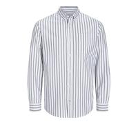 Jack & Jones Oxford Long Sleeve Shirt White,Blue XL Men